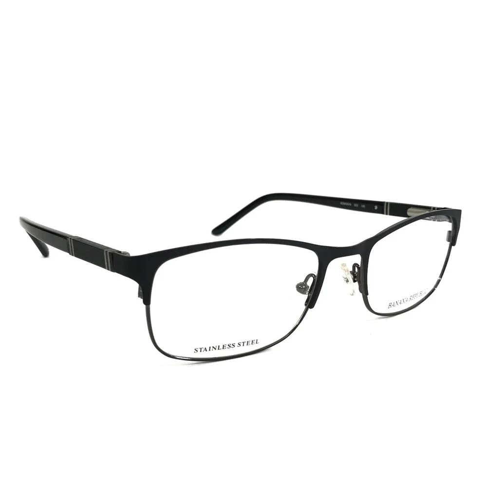Banana Republic Eyeglasses Frames ROMAN/N 003 Black Gray Rectangle 54-19-145